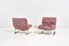  Saporiti Saporiti Onda Lounge Chairs Missoni Fabric circa 1970 s - 1949146