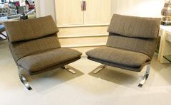  Saporiti Saporiti Pair of Onda Lounge Chairs 1970s - 331549
