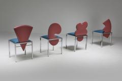  Saporiti Saporiti set of four chairs Warhol Malevich Kandinsky Fontana 1980s - 1337842
