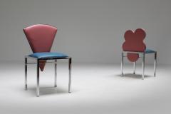  Saporiti Saporiti set of four chairs Warhol Malevich Kandinsky Fontana 1980s - 1337843