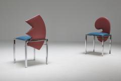  Saporiti Saporiti set of four chairs Warhol Malevich Kandinsky Fontana 1980s - 1337844