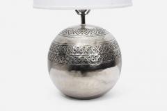  Sarreid Ltd Polished Nickel Lamp by Sarreid Ltd  - 1226074