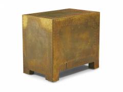  Sarreid Ltd Sarreid Ltd Spanish High Style Brass Clad Strongbox Commode Bedside Table 3 - 3169228