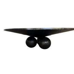 Scala Luxury Modern Scala Luxury Polished Parchment Cocktail Table The Sphere - 4349324