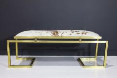  Scala Luxury Scala Luxury Clasp Bench in Soild Brass and Hair on Hide Upholstery - 2280142