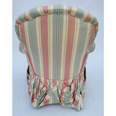  Scalamandre Scalamandre Silk Striped Tufted Club Chair - 3605042