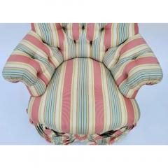  Scalamandre Scalamandre Silk Striped Tufted Club Chair - 3605043