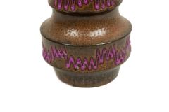  Scheurich Keramik German Purple Ceramic Zig Zag Vase - 4199511