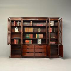 Schmieg & Kotzian - Schmieg & Kotzian, Georgian, Breakfront or Bookcase,  Mahogany, Satinwood, 1920s