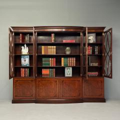  Schmieg Kotzian Schmieg Kotzian Georgian Breakfront or Bookcase Mahogany Satinwood 1920s - 3773564