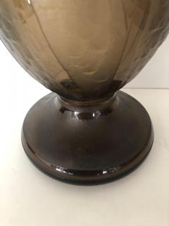  Schneider Glass Art Deco Massive Tall Schneider Wheel Cut Engraved Acid Etched Vase - 1385413