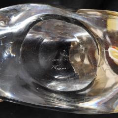  Schneider Mid Century Amorphic Candelabra in Crystal and Brass Signed Schneider - 4566580