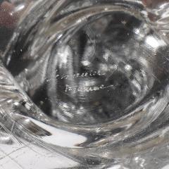  Schneider Pair of Mid Century Crystal Brass Candlestick Holders signed Schneider - 4347378