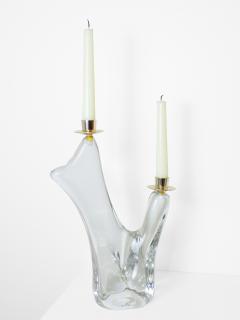  Schneider Pair of Schneider Glass Candleholders - 3906423