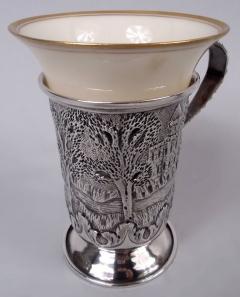  Schofield Co Schofield Baltimore Architectural Demitasse Holders with Lenox Cups - 4338836