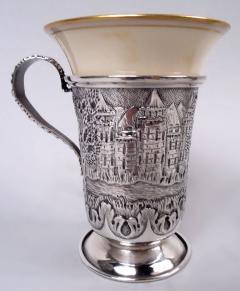  Schofield Co Schofield Baltimore Architectural Demitasse Holders with Lenox Cups - 4338839