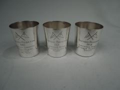  Schofield Co Set of 3 Maryland Midcentury Yacht Club Shot Glasses - 3764838