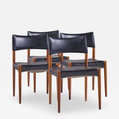  Schou Andersen M belfabrik Villy Schou Andersen Mid Century Danish Teak Dining Chairs Set of 4 - 4566226