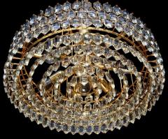  Schr der Leuchten Grand Gilt Schr der Co Drum 8 Tier Lead Crystal Chandelier Germany 1970s - 1548736