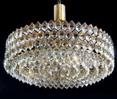  Schr der Leuchten Grand Gilt Schr der Co Drum 8 Tier Lead Crystal Chandelier Germany 1970s - 1548737