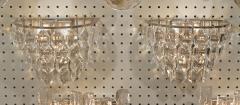  Schr der Leuchten Multi Tiered Crystal Silverplate Schr der Sconces - 135557