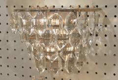  Schr der Leuchten Multi Tiered Crystal Silverplate Schr der Sconces - 135558