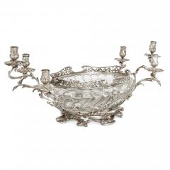  Schwarz Steiner Large antique Austrian silver and glass garniture by Schwarz Steiner - 3411384