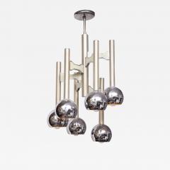  Sciolari Lighting Chic Nickel Chrome Pendant 1970s - 2710118