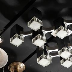  Sciolari Lighting Mid Century Modernist Chrome Plexiglass Aluminum Flush Mount by Sciolari - 3198000