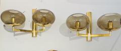  Sciolari Lighting Pair of 1960 Sciolari Italian Mid Century Wall Lamps - 3335581