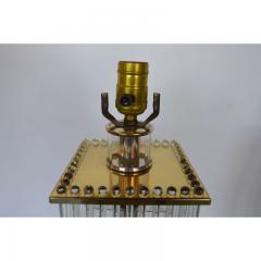  Sciolari Lighting Pair of Sciolari Brass and Glass Rod Table Lamps - 2488379