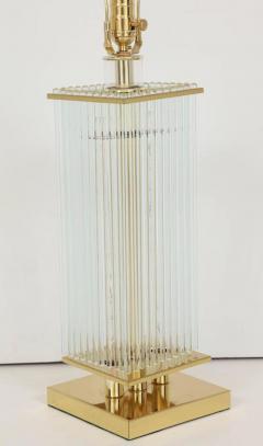  Sciolari Lighting Sciolari Brass and Glass Rod Table Lamps - 1061821