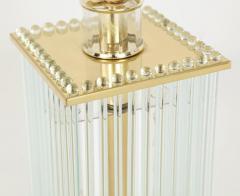  Sciolari Lighting Sciolari Brass and Glass Rod Table Lamps - 1061824