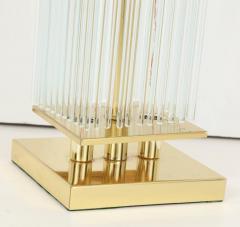  Sciolari Lighting Sciolari Brass and Glass Rod Table Lamps - 1061825