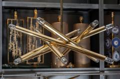  Sciolari Lighting Twelve Lights Brass Sciolari Chandelier - 4719174