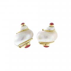  Seaman Schepps SEAMAN SCHEEPS VINTAGE CLASSIC TURBO SHELL EARCLIPS - 2626109