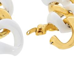  Seaman Schepps Seaman Schepps 18K YG 18K Yellow Gold White Ceramic and Gold Link Bracelet - 4406638