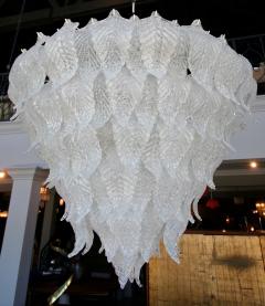  Seguso 1960s Murano Glass Leaf Chandelier in the Style of Seguso - 253329