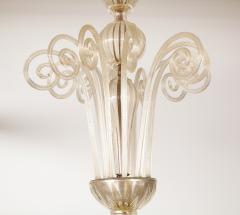  Seguso A Pair of Monumental 18 Light Murano Glass Chandeliers - 730780