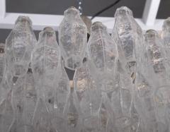  Seguso Huge Polyhedral Murano Glass Chandelier in the style of Carlo Scarpa ca 1964 - 547637