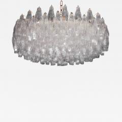  Seguso Huge Polyhedral Murano Glass Chandelier in the style of Carlo Scarpa ca 1964 - 549206