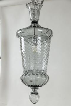  Seguso Large Venetian Grey Blown Lantern By Seguso 3 Available UL Certified - 3491045