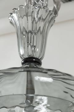  Seguso Large Venetian Grey Blown Lantern By Seguso 3 Available UL Certified - 3491060