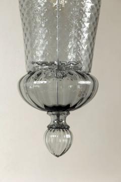  Seguso Large Venetian Grey Blown Lantern By Seguso 3 Available UL Certified - 3491067