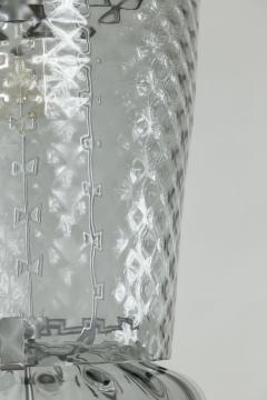  Seguso Large Venetian Grey Blown Lantern By Seguso 3 Available UL Certified - 3491075