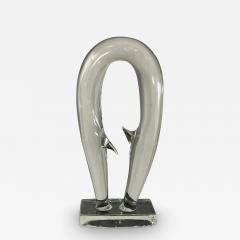  Seguso MODERNIST CLEAR MURANO GLASS SCULPTURE BY SEGUSO - 3383908