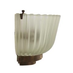  Seguso Mid Century Modern by Archimede Seguso Couple of Italian Wall Lamps Sconces - 3233601