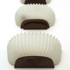  Seguso Mid Century Modern by Archimede Seguso Couple of Italian Wall Lamps Sconces - 3233604