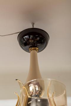  Seguso Modern Italian Murano Two Tier Fifteen Arm Uplight Chandelier By Seguso - 3196797