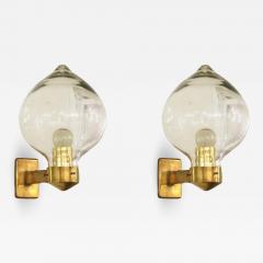  Seguso PAIR OF 1950S ITALIAN DESIGN WALL LIGHTS - 1776035